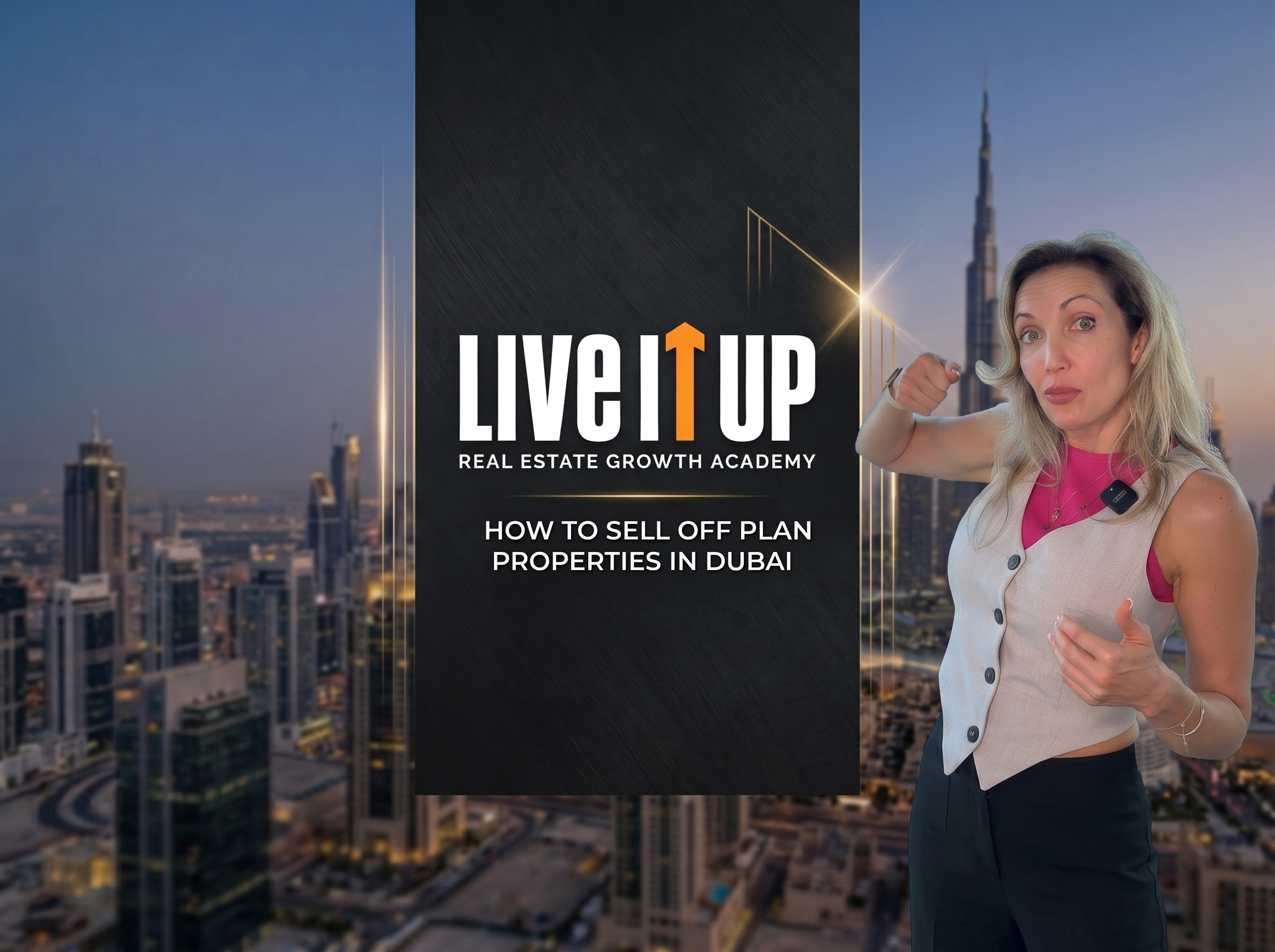 How to sell off plan properties in Dubai — agent presenting property options to a client on a Zoom call